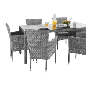 Sillón NATERIAL Davos de ratán y aluminio para jardín
