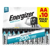 Energizer MAX Plus AA Alcalinas 10 Pzas - Duran 200% Más