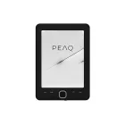 PEAQ Basic 6" Negro - eBook 4GB, 16 Niveles de Gris, Funda