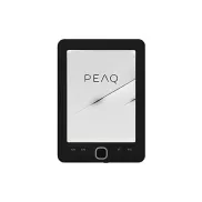 PEAQ Basic 6" Negro - eBook 4GB, 16 Niveles de Gris, Funda