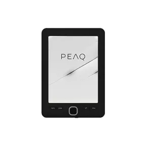 PEAQ Basic 6" Negro - eBook 4GB, 16 Niveles de Gris, Funda