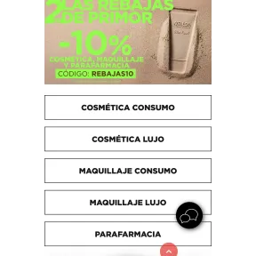 Primor: 10% de descuento en categorías seleccionadas