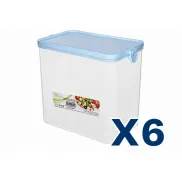 Fiambreras Rectangulares Altas Pack 6 Casa y Menaje 3,5L