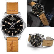 Reloj AUTOMÁTICO HAMILTON Aviación Kaki con ZAFIRO