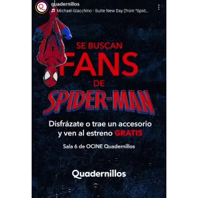 Disfrazado o con merchandising, entra gratis a Spider-man