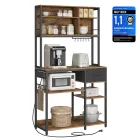 Estantería de Cocina con Multienchufe VASAGLE, 40x100x180.4 cm