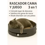 Rascador para Gatos en Cartón Resistente y Duradero (Gris)