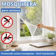 Mosquitera Transparente Adhesiva para Ventana Sin Taladros