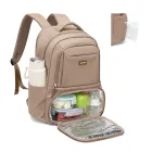 Mochila Térmica Portátil para Almuerzo y Laptop 16" - Champán