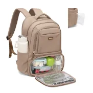 Mochila Térmica Portátil para Almuerzo y Laptop 16" - Champán
