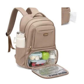 Mochila Térmica Portátil para Almuerzo y Laptop 16" - Champán