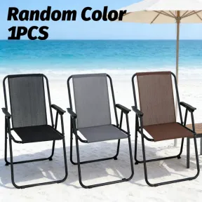 Silla Plegable de Playa Ligera e Impermeable, 51x47x75.5cm