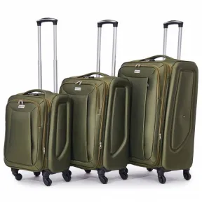 Maletas Tromso" en verde - Set de 3 (20", 24", 28)