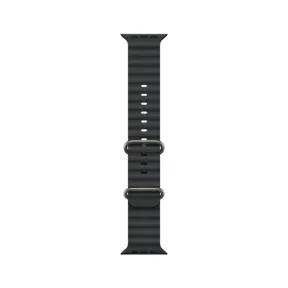 Correa negra Titanio natural para Apple Watch 49mm