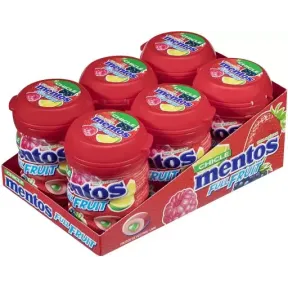 6 Botes de Mentos Full Fruit Sin Azúcar