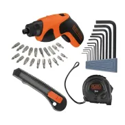 Destornillador inalámbrico Black+Decker 3,6V con accesorios