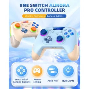 Mando Inalámbrico RGB para Nintendo Switch y Steam