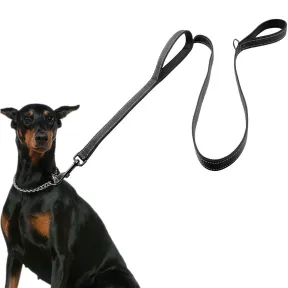 Correa Reflectante para Perros Grandes 183cm con 2 Asas
