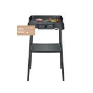 Parrilla Eléctrica de Mesa Severin con Soporte y Placa Negra