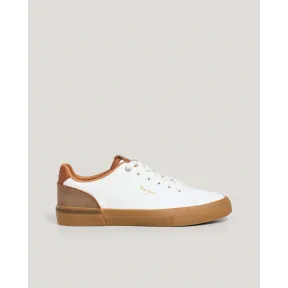 Zapatillas Pepe Jeans Kenton clásicas en ante blanco