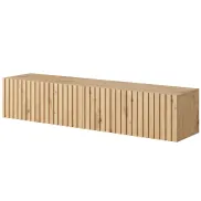 Mueble Colgante de TV en Roble Artesano - 140 cm