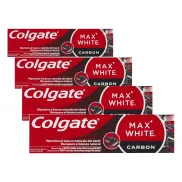 Pasta de Dientes Colgate Max White Carbón Activo 4 x 75ml