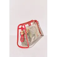 Neceseres de rafia y pack transparente