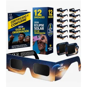 Gafas de Eclipse Solar ISO 12312-2 con Lentes para Smartphone