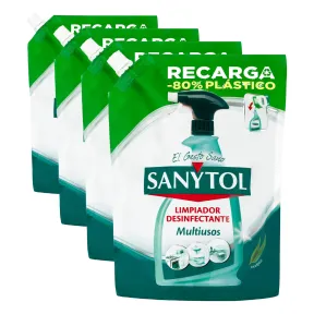 Recarga Multiusos Eucaliptus 750ml Sanytol (4 Unidades)