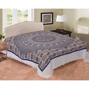 Tapiz Mandala Indio 220x240 cm - Manta Multiusos y Decoración