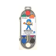 Pocoyo Bruynzeel set multicolor de 12 pastillas de acuarelas