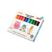 Diez rotuladores multicolor Pocoyo Bruynzeel punta extragruesa