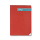 Libreta A4 Roja con Hojas Rayadas - Mr. Wonderful