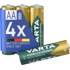 4 Pilas AA recargables VARTA Accu Power 2600 mAh Ni-MH