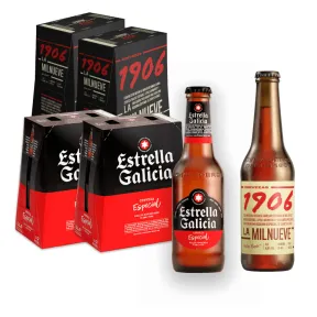 12 botellas de 1906 Reserva Especial y Estrella Galicia | Envío gratis