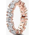 Anillo de eternidad chapado en oro rosa con circonitas - Pandora