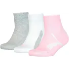 Calcetines Unisex PUMA Rosa y Gris, tallas 35-39 para niños.