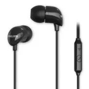 Auriculares negros intruauditivos Philips con micrófono y Jack 3.5