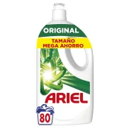 Detergente Líquido Ariel, 80 Lavados, Original y Eficaz