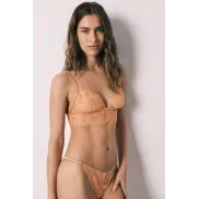 Bralette de encaje floral naranja de Women's Secret