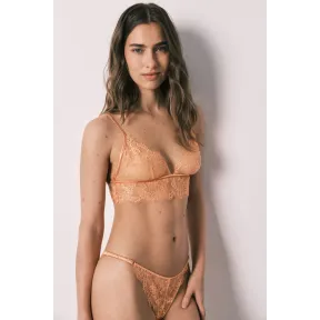 Bralette de encaje floral naranja de Women's Secret
