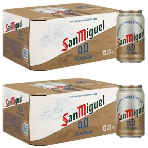 Cerveza San Miguel 0,0% Tostada 24x33cl