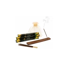 Quemador de Madera con Incienso Natural Aroma Champa