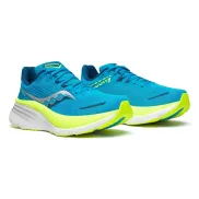 Zapatillas running azul y amarillo claro Hurricane 24