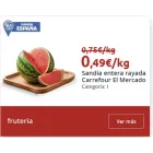 Rayada Sandía a 0,49€ el Kilo