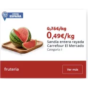 Rayada Sandía a 0,49€ el Kilo
