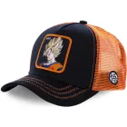 Gorra Son Goku Super Saiyan GO3 naranja y negra de Capslab