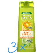 Garnier Fructis Hidraliso: 3 Champús 360 ml a 1,87€