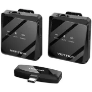 Pack 2 Micrófonos inalámbricos Vention NCBB0 USB-C con cancelación