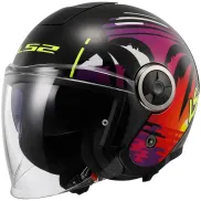 CASCO LS2 Rapid II Flitz - Talla S a 3XL en Blanco y Rojo